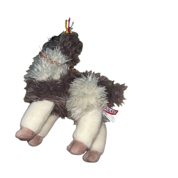 Douglas Gray & White Llama Plush Soft Stuffed Animal Toy Alpaca like new - Picture 4 of 4